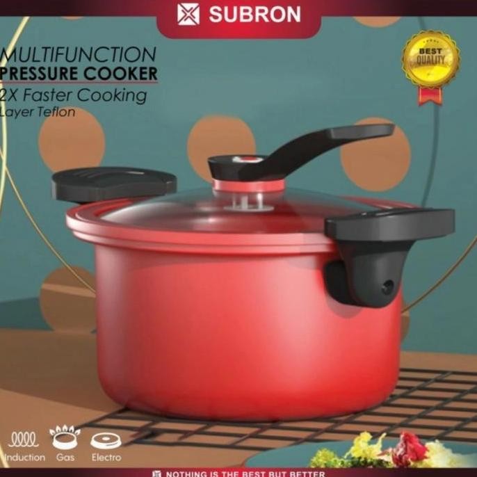 Jual Subron Panci Presto Teflon 3.5Liter Pressure Cooker | Shopee Indonesia
