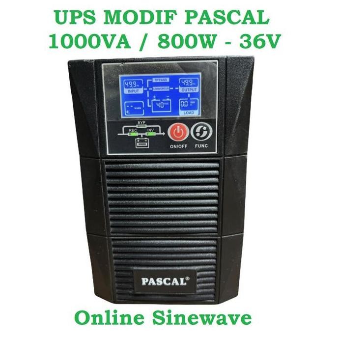 Jual UPS MODIFIKASI MODIF PASCAL 1000VA / 800W - 36V ONLINE SINEWAVE ...