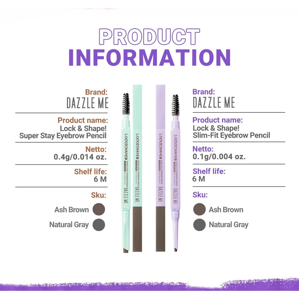 Jual WAJIB CO EXTRA BUBBLE - Dazzle Me Lock & Shape Super Stay Eyebrow ...