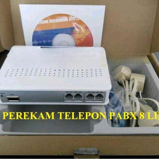 Jual ALAT REKAM PEREKAM TELEPON 8 LINE USB VOICE LOGGER MYVOICE PABX ...