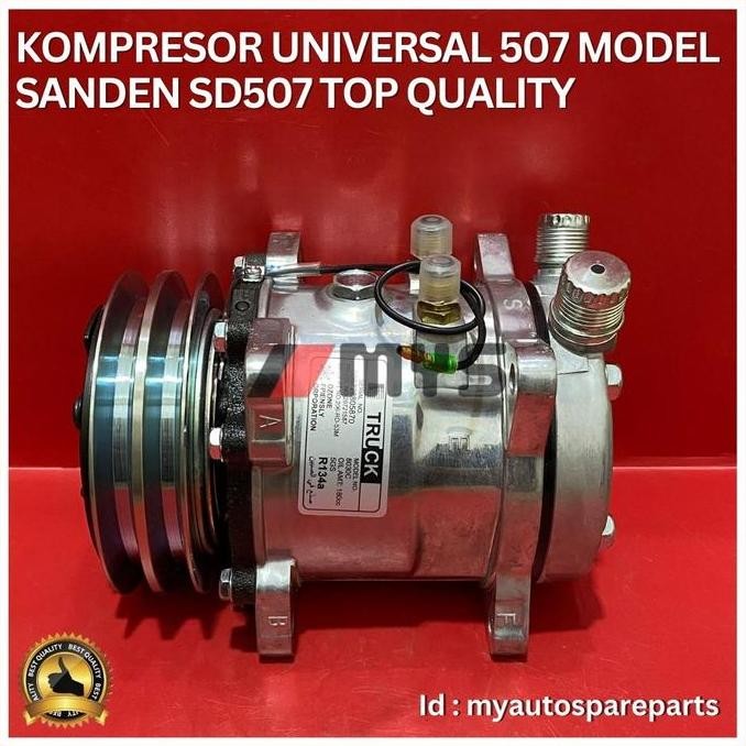 Jual Kompresor Ac Mobil Compressor Sd507 Universal Model Sanden 507 ...