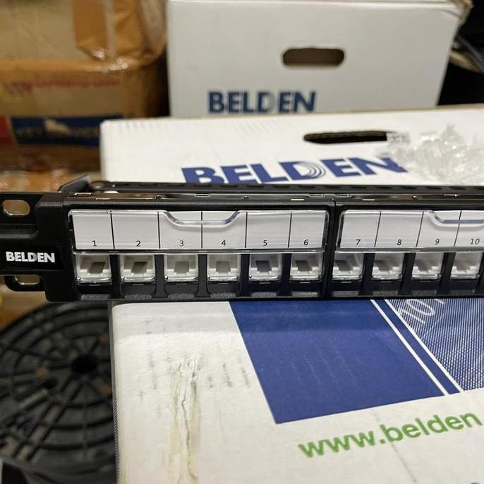 Jual HARGA DISC - Belden patch panel utp cat 6 24 port lengkap | Shopee ...
