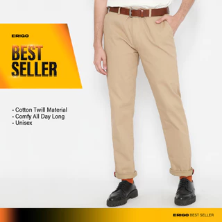 Erigo Chino Pants Caprio Brown - Celana Panjang Chino Unisex