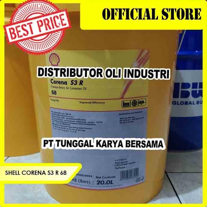 Jual SHELL CORENA S3 R 68 ( SCREW COMPRESSOR OIL ) | Shopee Indonesia