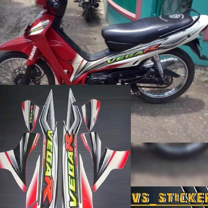 Jual STRIPING LIST STANDART MOTOR YAMAHA VEGA R 2005 MERAH BIRU ORANGE ...