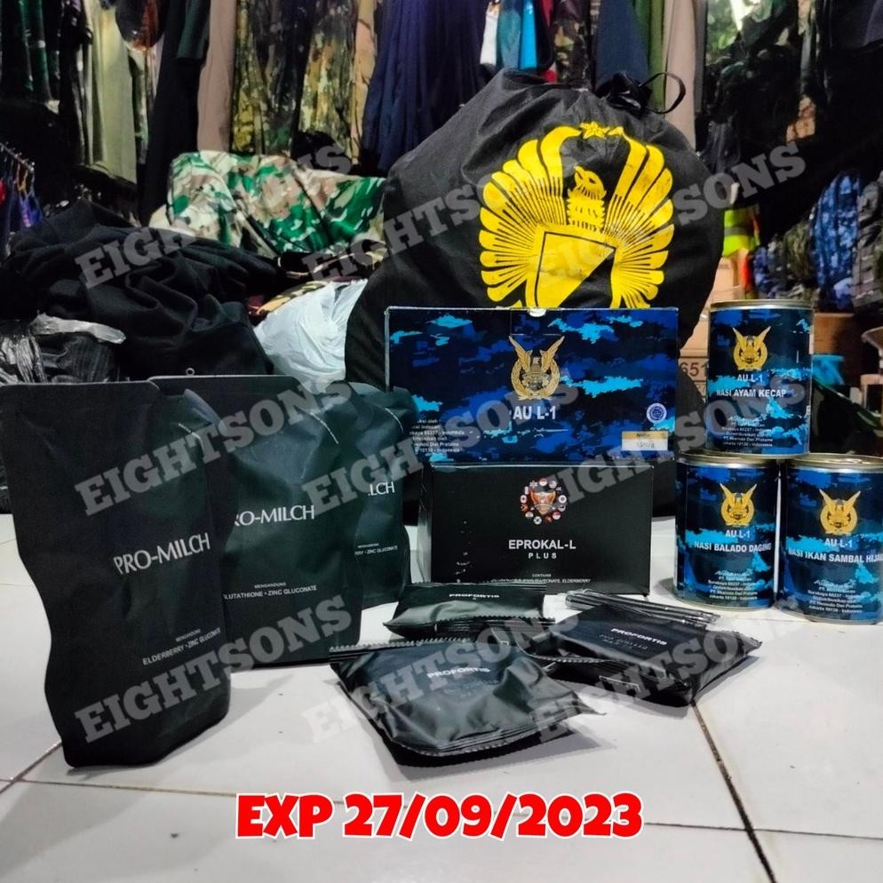 Jual Original 1 Paket Ransum TNI AU L-1 & EPROKAL L Makanan Instan ...