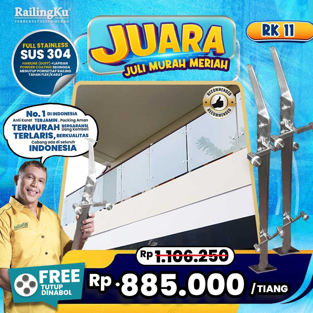 Jual Railing Tangga Stainless Public Area Railingku [JUARA] RK 11 ...