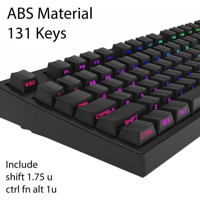 Jual KEYCAPS SIDE LETTERS BACKLIT ABS DOUBLE SHOT MECHANICAL KEYBOARD ...