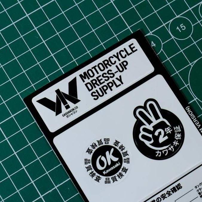 Jual Sticker detail/Warning Decals/Daily Safety Check/Kawasaki W175 JDM ...