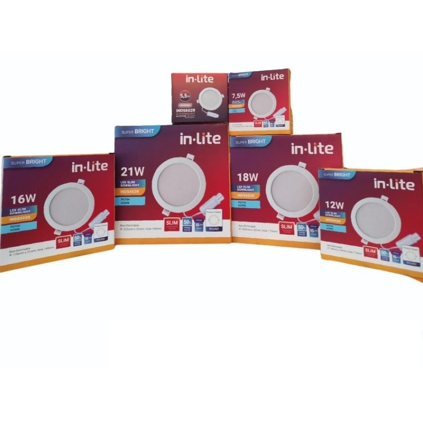 Jual Lampu In Lite Led Panel COB Slim INDS602R Downlight Led Panel ...