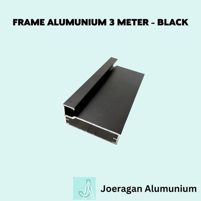 Jual FRAME Aluminium HITAM Black untuk Pintu Lemari Kitchen Profil 3 ...