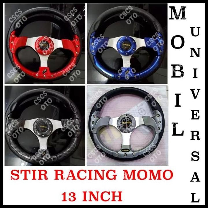 Jual BEST DEAL STIR RACING MOMO 13 INCH SETIR STEER MOBIL UNIVERSAL ...