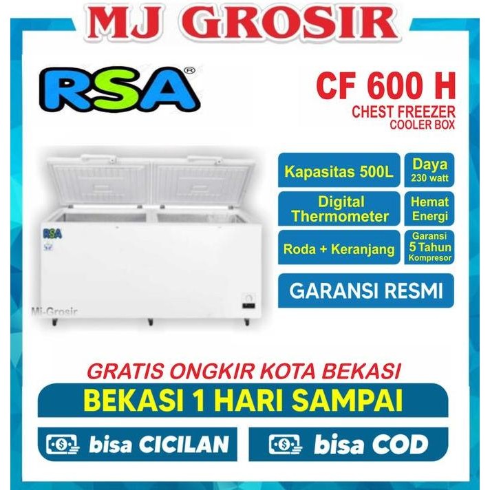 Jual NEW RSA CF 600 CHEST FREEZER BOX 600 L LEMARI PEMBEKU 600 LITER BY ...