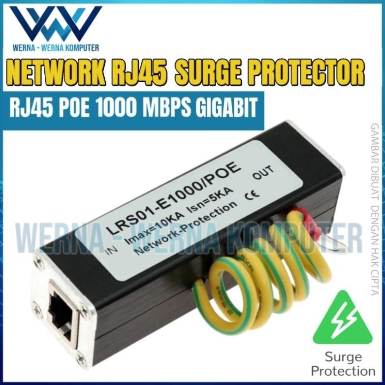 Jual Rj45 Anti Petir Network LAN RJ45 1000mbps gigabit Surge Protection ...