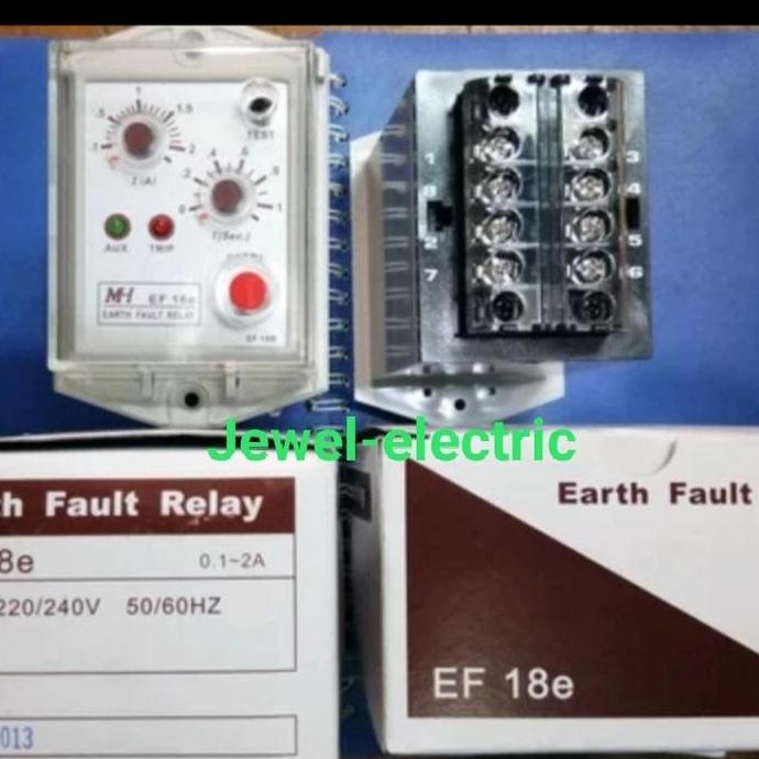 Jual Lm Efr/ Earth Fault Relay/ Earth Fault Protector Ef-18E 220V Merk ...