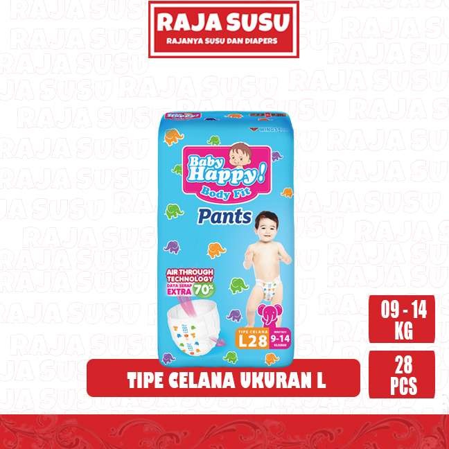 Jual BABY HAPPY PANTS L28 - RAJA SUSU | Shopee Indonesia
