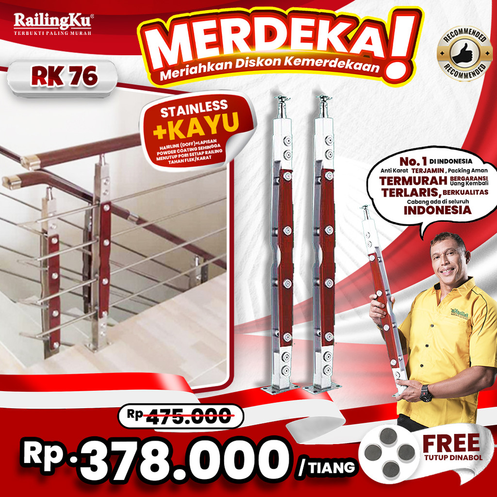 Jual Railing Tangga Stainless Nature Desain Railingku [MERDEKA] RK 76 ...