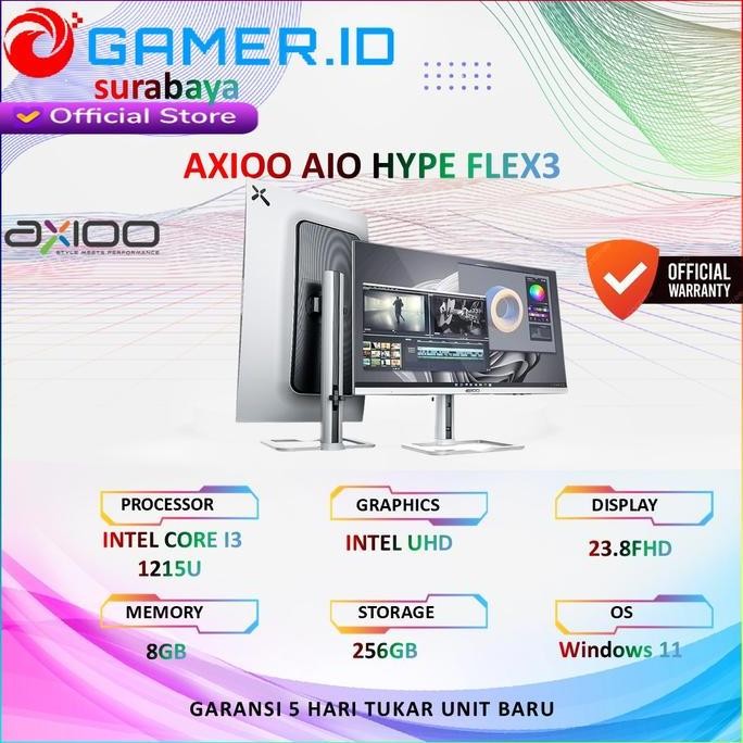 Jual Axioo Aio Hype Flex 3 Intel Core I3 1215U Ram8Gb Ssd256Gb ...