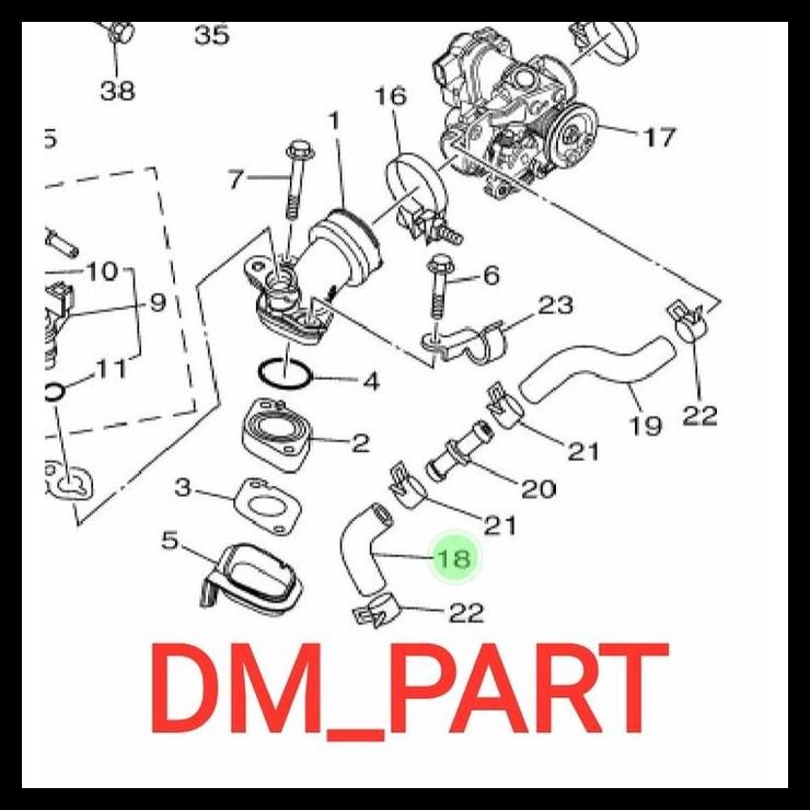 Jual HOT DEAL SELANG HOSE ISC THROTTLE BODY IDLLE LANGSAM PUTIH NO 19 ...