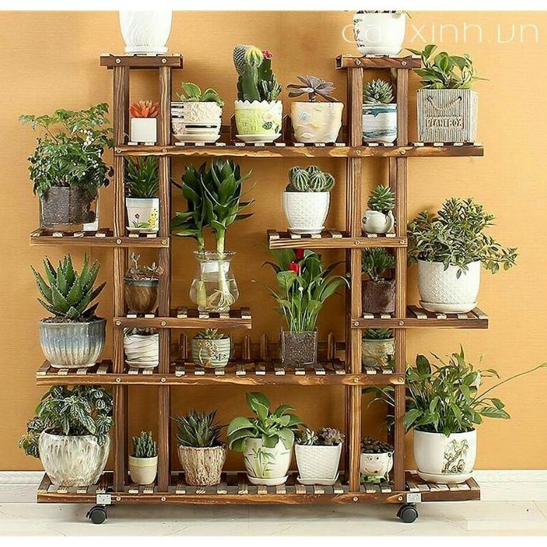 Jual Rak Bunga Unik Giant Tower Plant Wood Large Size | Shopee Indonesia