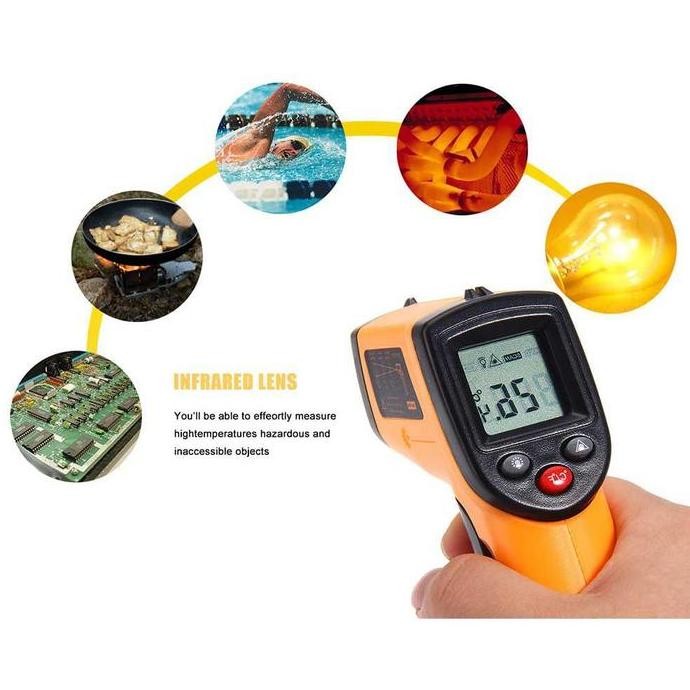 Jual Termometer Laser Thermogun Infrared Pengukur Suhu Ruangan Dan ...