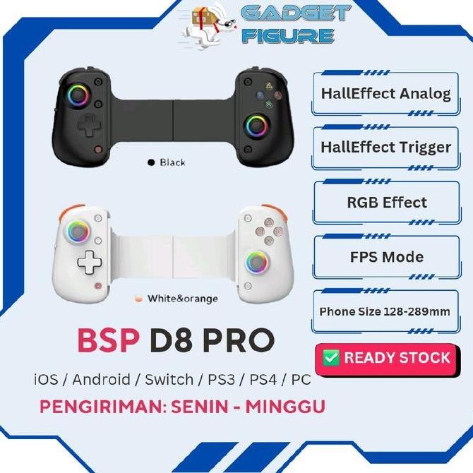 Jual NEW BSP D8 Pro Gamepad Wireless Bluetooth Hall Effect Controller ...