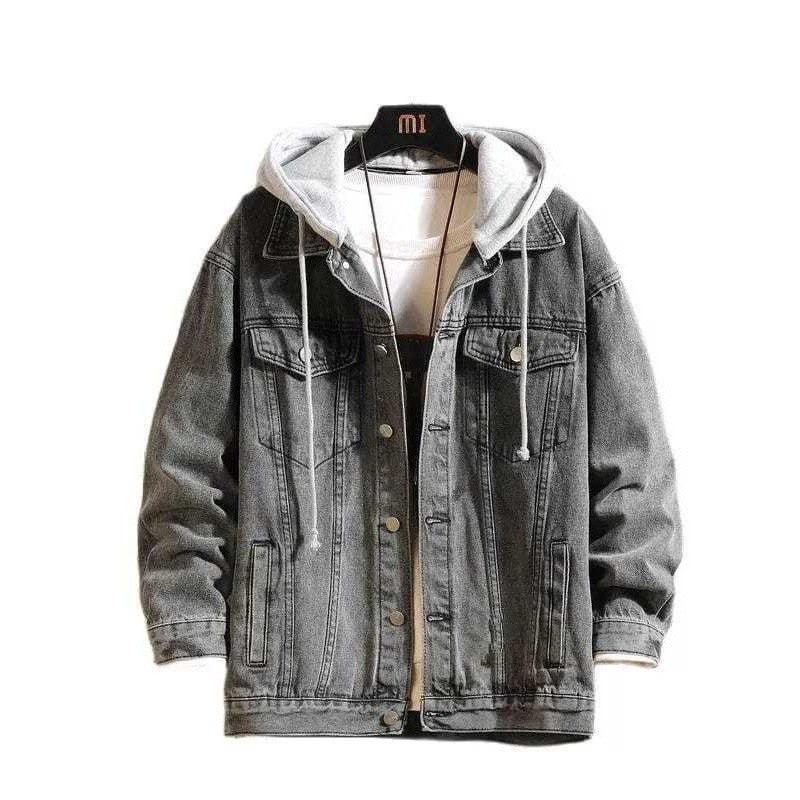 Jual Jaket Jeans Hoodie Pria M-XXXL Jumbo Kekinian Cowok Denim - Distro ...