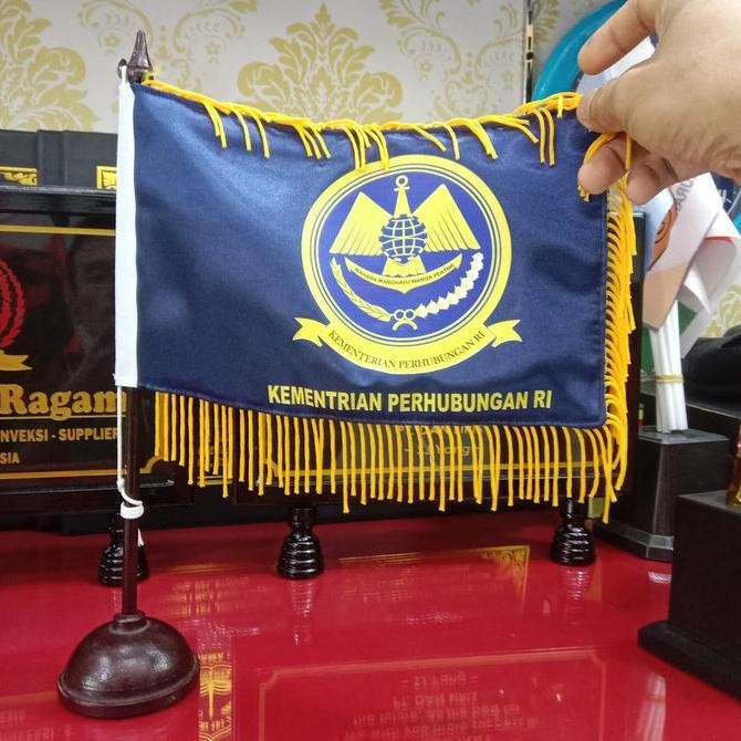 Jual bendera custom rumbai tanpa tiang meja bendera custom bendera ...