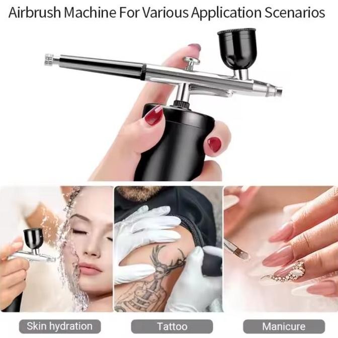 Jual VODA MINI AIR BRUSH KIT SEMPROTAN CAT NAIL ART MINI KOMPRESOR ...