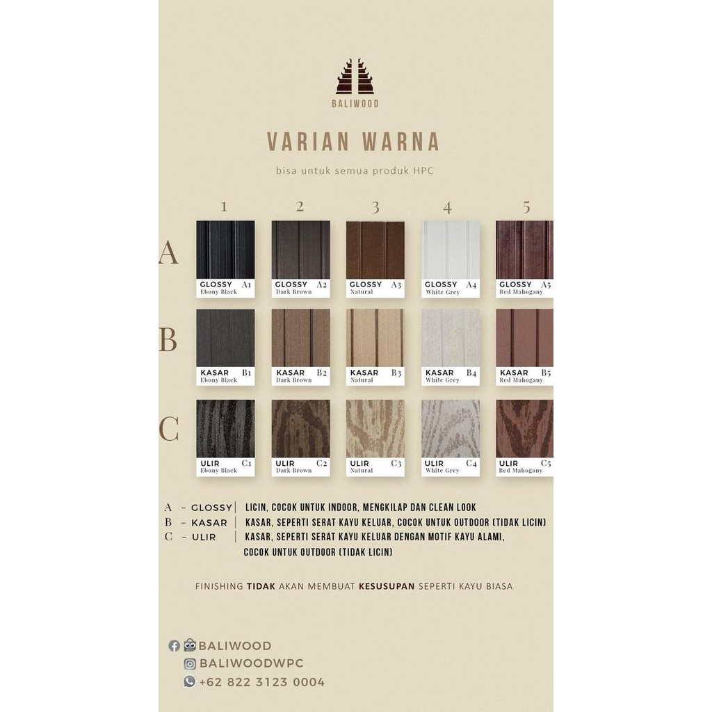 Jual Wpc Hpc Tile Diy Include Pemasangan Anti Rayap Anti Air Kayu ...