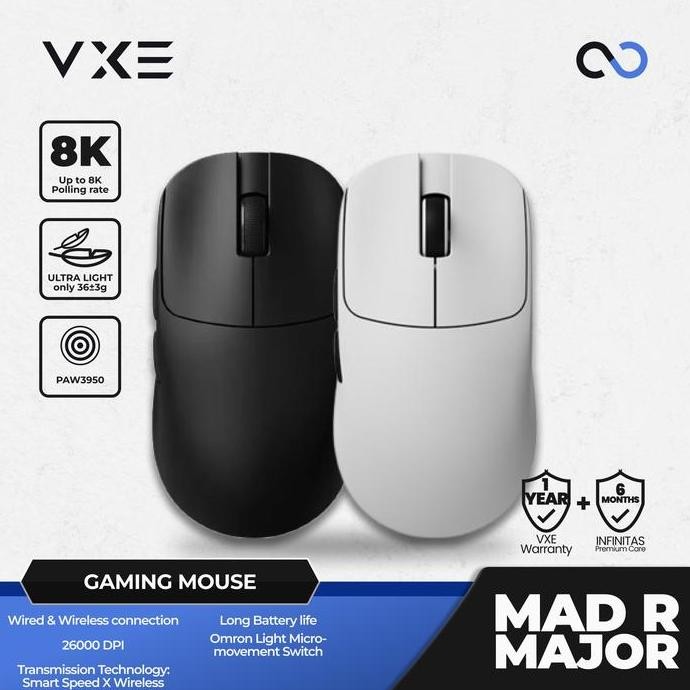 Jual Vgn Vxe Mad R Major 8K Wireless Light Weight Gaming Mouse Co ...