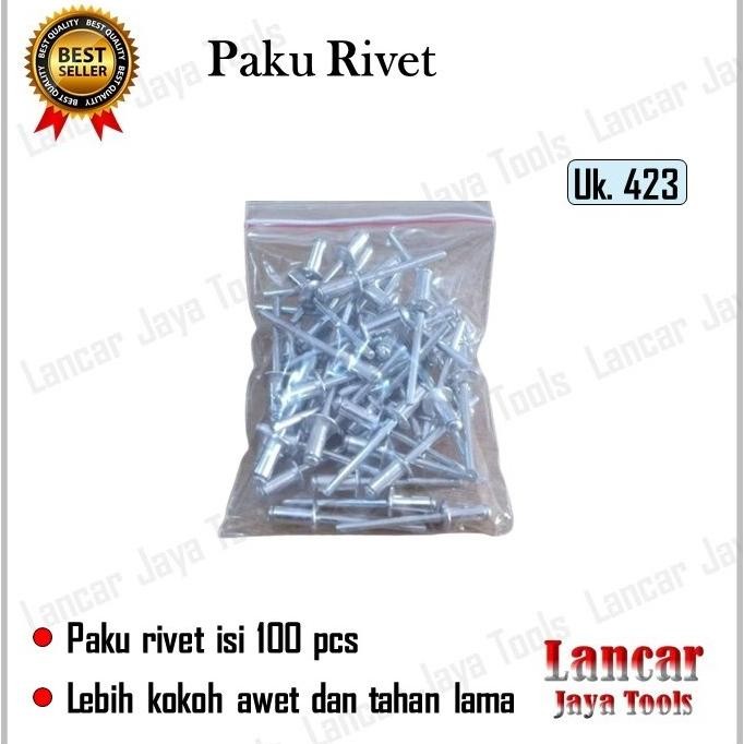 Jual Tang Rivet, Gunting Holo & Paku Rivet (423) 3,2mm x 100pcs (Tang ...