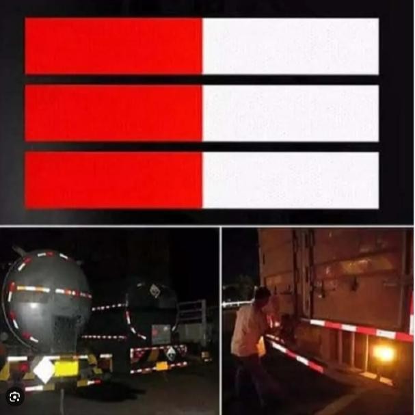 Jual Fx-45 Bisa Cod Sticker Reflector Warning Sign Merah Putihstiker ...