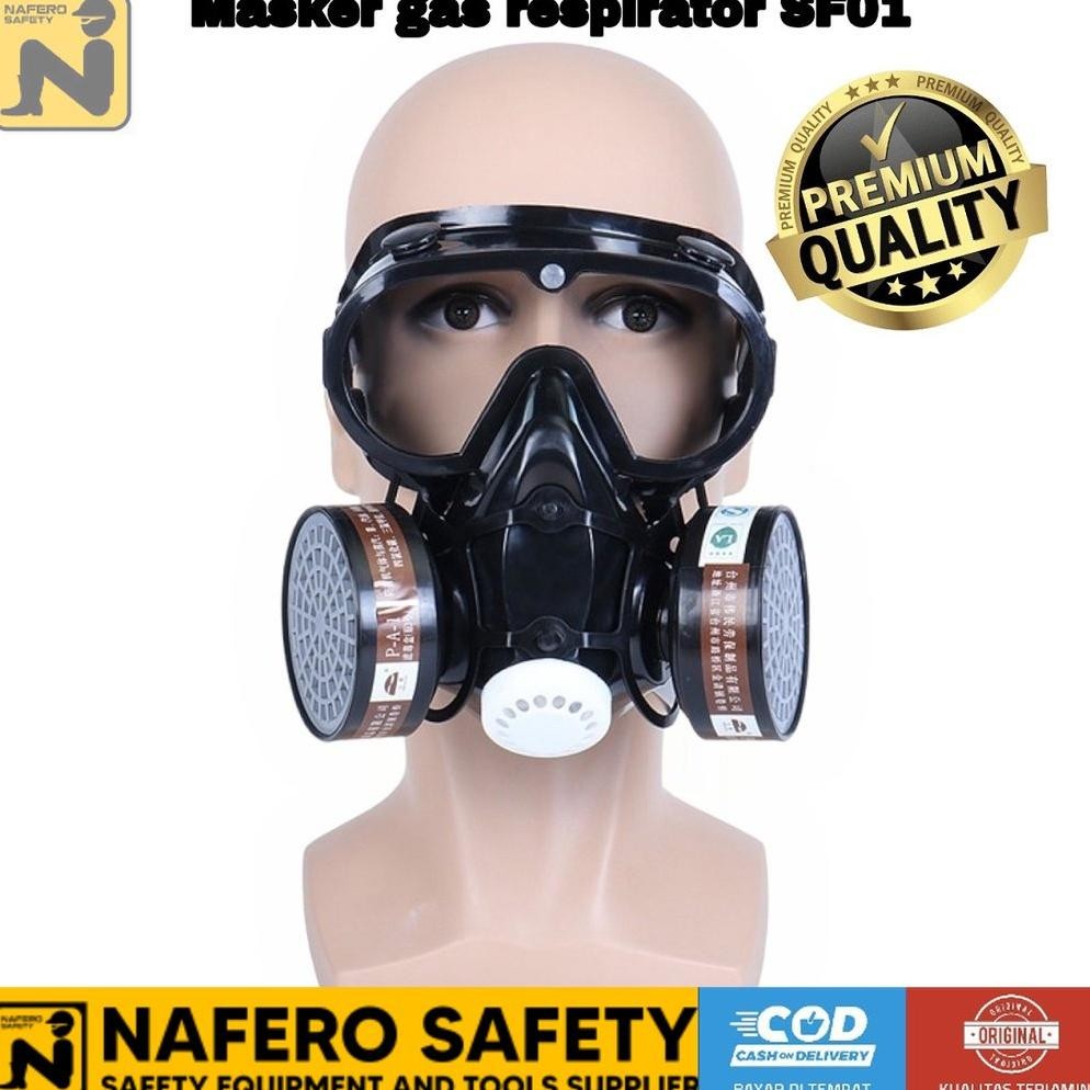 Jual Masker Respirator Gas Full Face Anti-Dust Chemical SF01 | Shopee ...