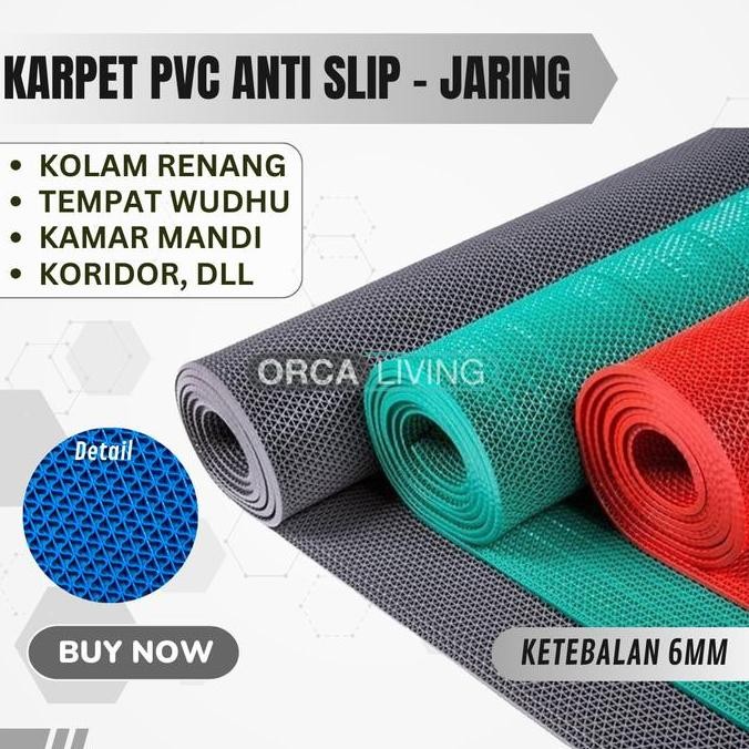 Jual Keset Karpet PVC Anti Slip Jaring 100x120 Stype Smat Kamar Mandi ...