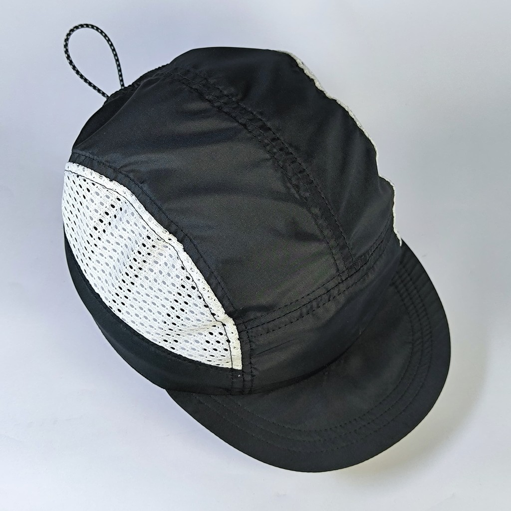 Jual Topi 5 Panel - Topi Training - Topi Running Cap Warna Hitam Jaring ...
