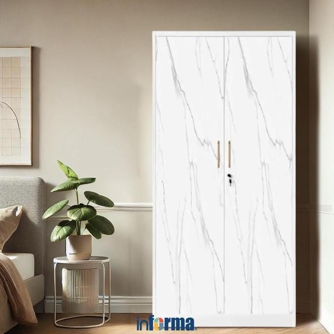 Jual Informa Willa Lemari Pakaian 2 Pintu - Putih Wardrobe Storage ...