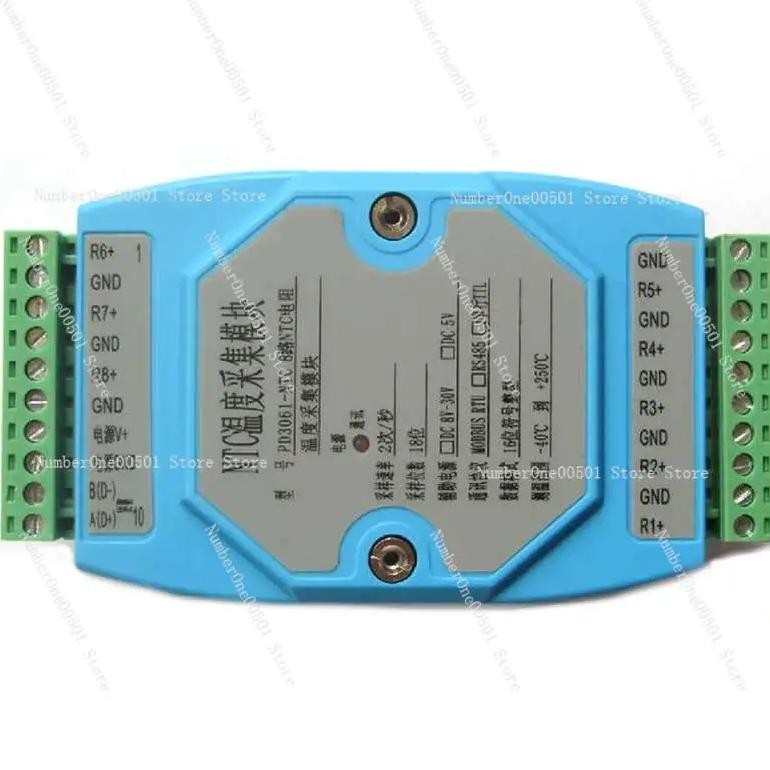 Jual 8 Channel Ntc Thermistor Temperature Acquisition Module Modbus Rtu ...