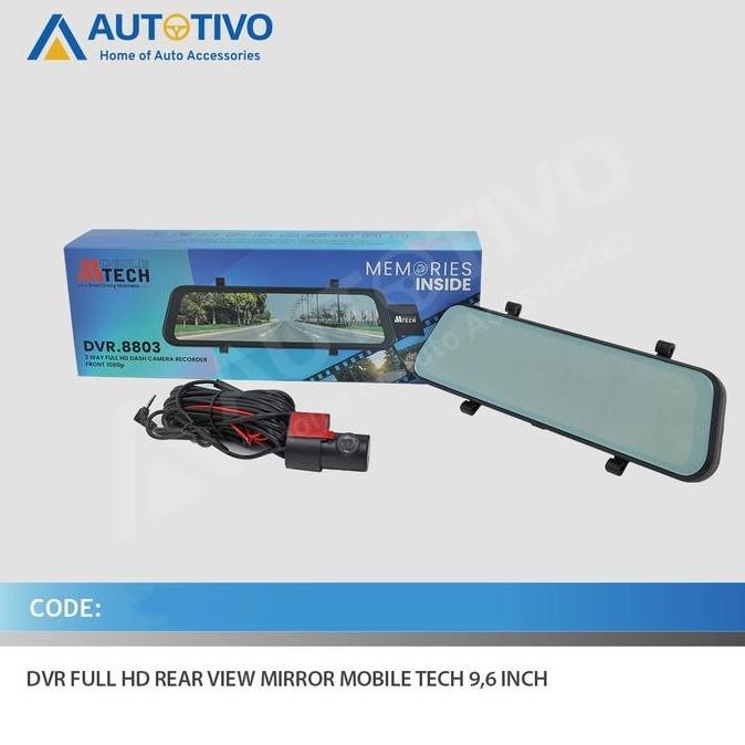 Jual TERMURAH - DVR Full HD Rear View Mirror Mobile Tech 9,6 Inch ...