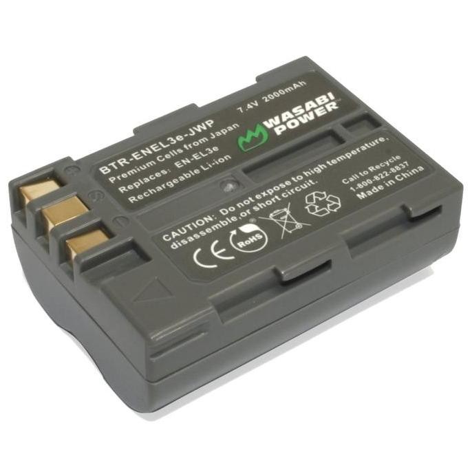 Ayex Batteria Agli Ioni Di Litio EN-EL3e - 7.4V 1600mAh Compatibile Con Nikon D70 D80 D90 D200 D300 D700