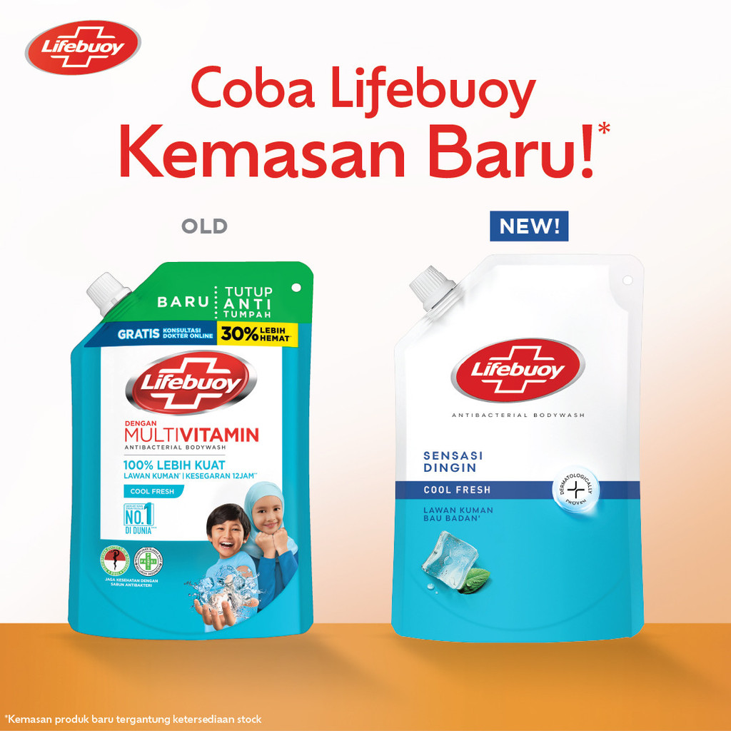 Jual Lifebuoy Sabun Mandi Cair Body Wash Menthol Cool Fresh Antibakteri ...