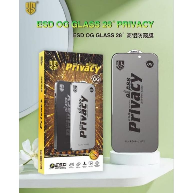 Jual ( GROSIR PER BOX /10pcs ) TG TEMPERED GLASS STATIC ESD PRIVACY ...