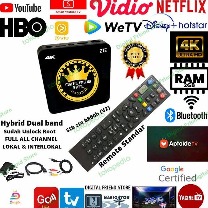 Jual stb android tv indihome b860h unlock root full all channel v2 ram ...
