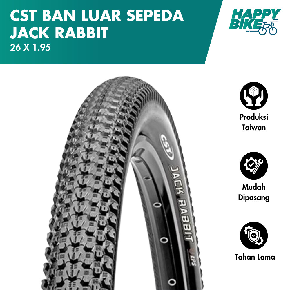 Jual CST Tire Ban Luar Sepeda MTB Cross Country Jack Rabbit 26 x 1.95 ...