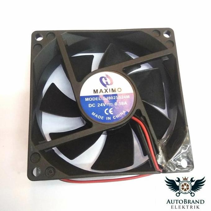 Jual DF7 }} FAN DC MAXIMO 24V 8CM 8x8x2'5cm | Shopee Indonesia