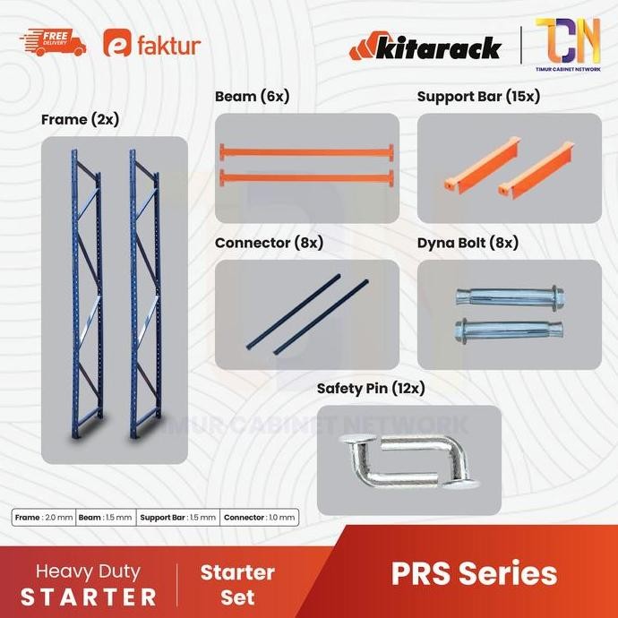 Jual Rak Pallet Rack 2.5 TON KITARACK Pallet Rack Heavy Duty Panjang 3 ...