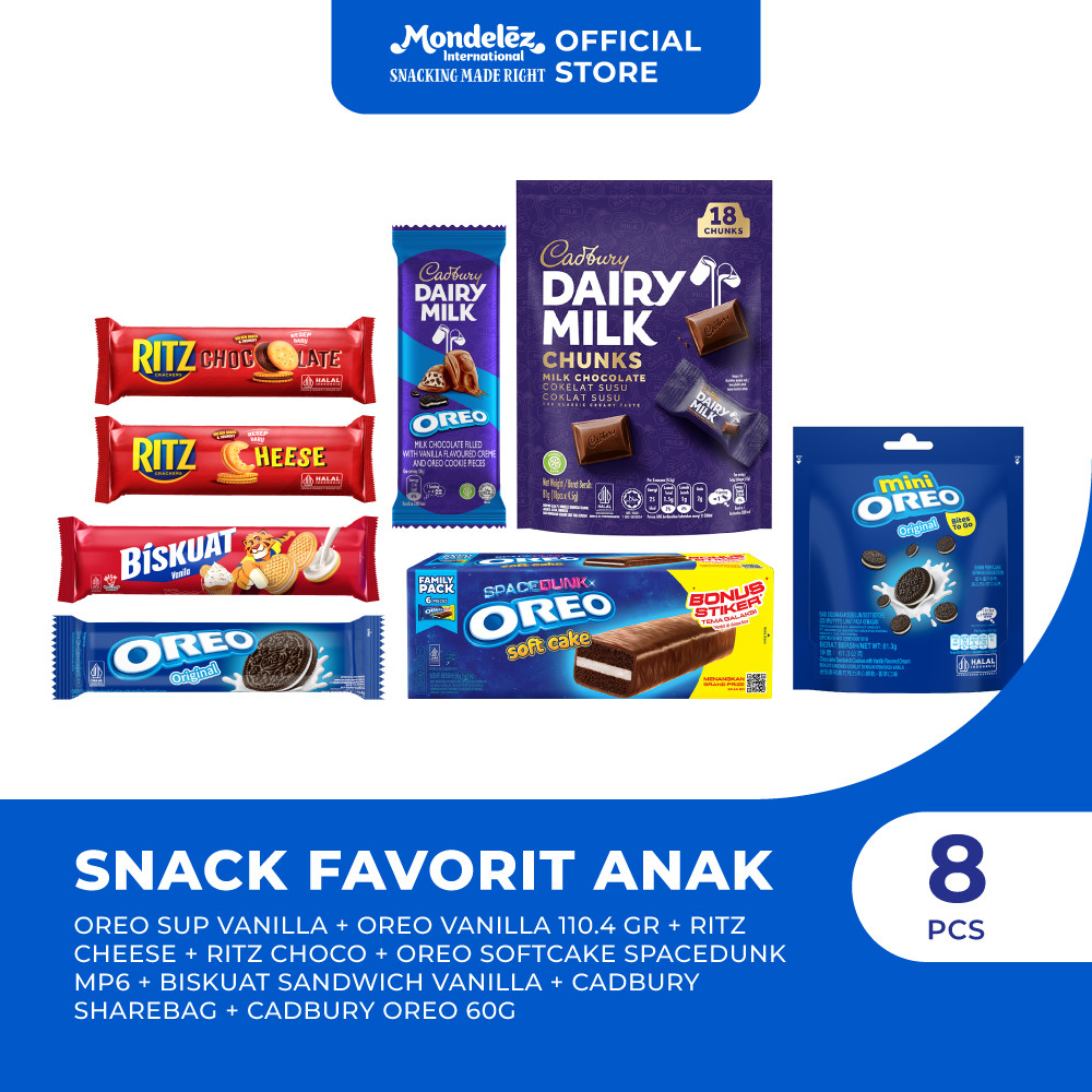Jual Bundle Snack Favorit Anak | Oreo, Cadbury, Ritz, Biskuat, Oreo ...