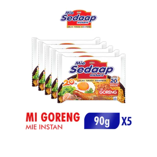 Sedaap Mie Instan Goreng Bag 90 gr x5