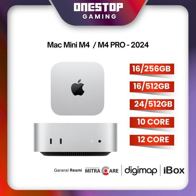 Jual Apple Mac Mini M4 | M4 Pro 2024 512Gb 256Gb Ram 24Gb Macmini New ...