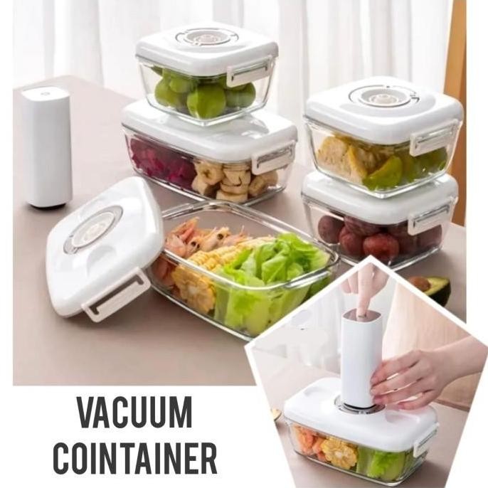 Jual Vacuum Container / Food Vacuum Storage - 700ml 1300ml 1400ml ...